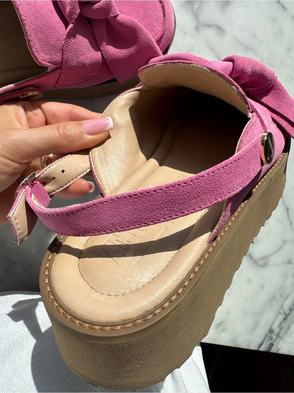 No Brand name natural suede
